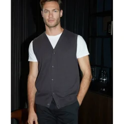 Men's Rossall Button Knitted Sweater Vest