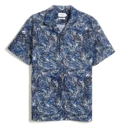 Men's Short-Sleeve Cuban Patterned Shirt