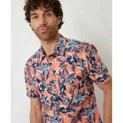 Men's Short-Sleeve Patterned Shirt