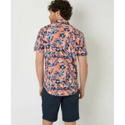 Men's Short-Sleeve Patterned Shirt