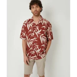 Men's Short-Sleeve Patterned Shirt