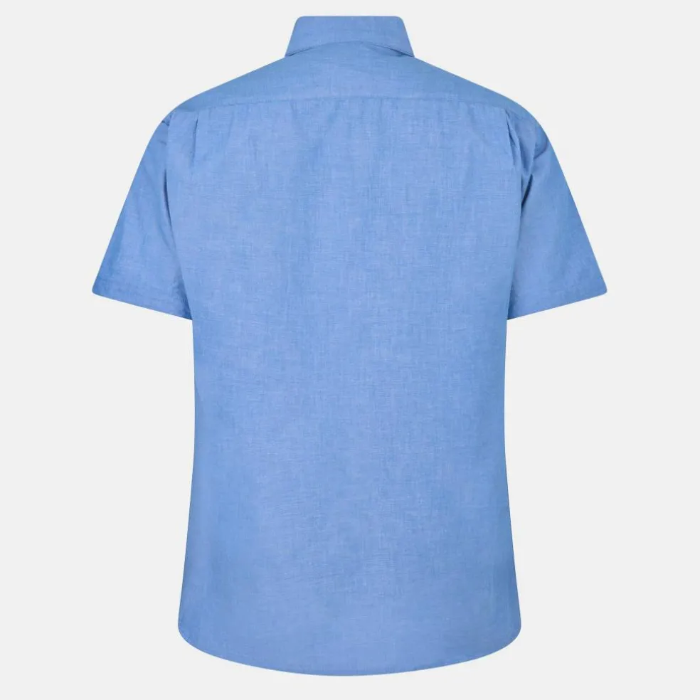Men's Short Sleeve Plain Shirt