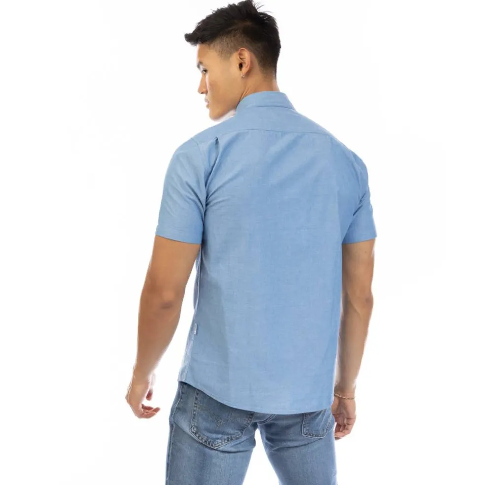 Men's Short Sleeve Plain Shirt