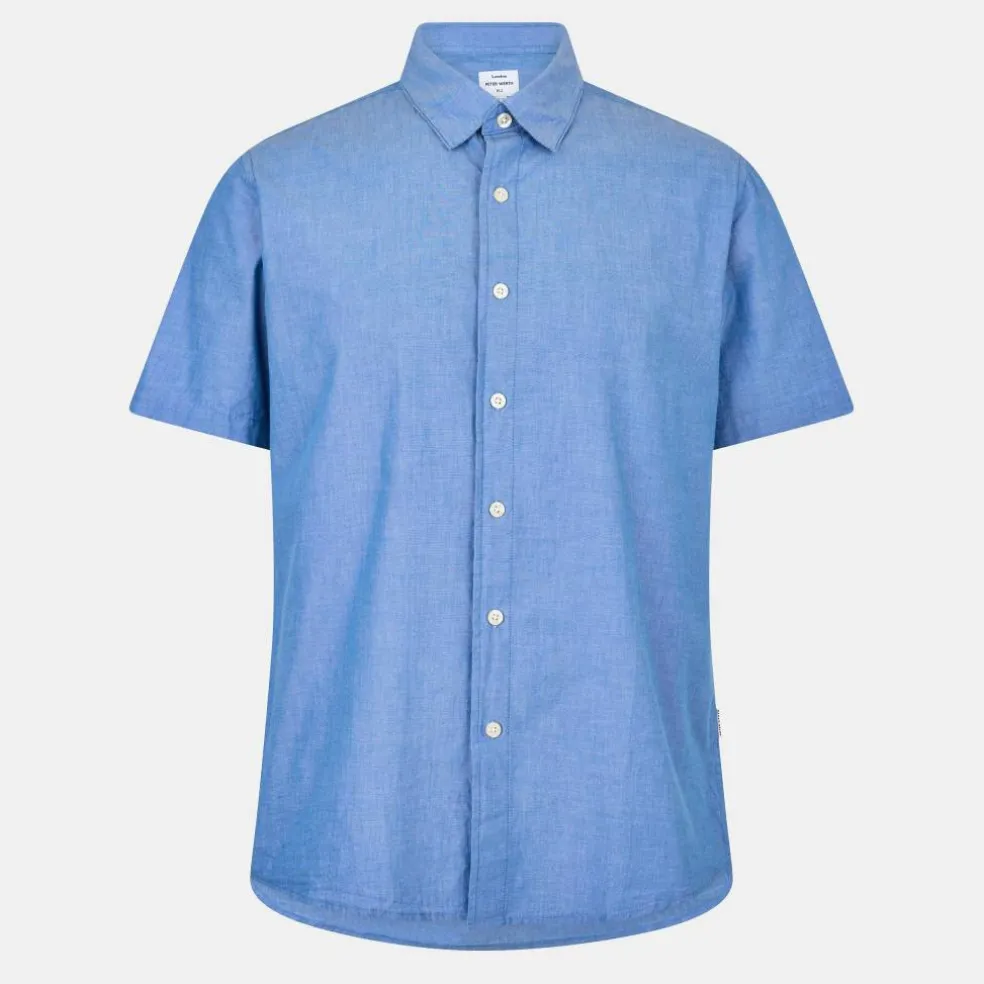 Men's Short Sleeve Plain Shirt