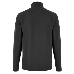 Men's Space Dye Quarter-Zip Long-Sleeve Performance Gym Top