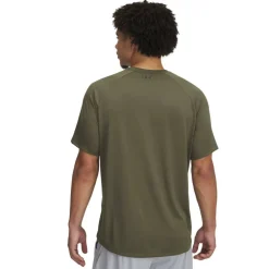 Men's Spring Tech Print Short-Sleeve Performance Gym Top