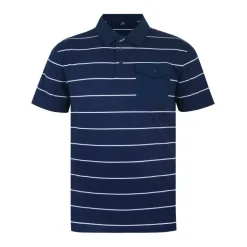 Men's Stripe Short-Sleeve Polo Shirt