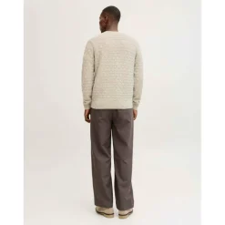 Men's Structure Knit Crew Neck Jumper