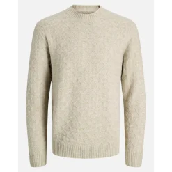 Men's Structure Knit Crew Neck Jumper