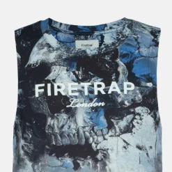 Men's Sub Lightning Print Cotton Muscle Vest