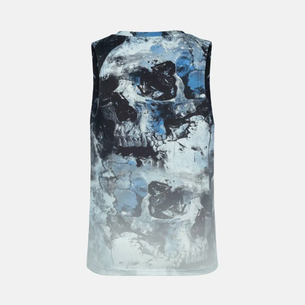 Men's Sub Lightning Print Cotton Muscle Vest