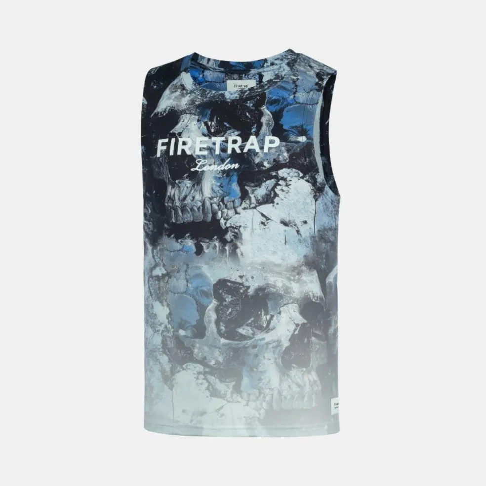 Men's Sub Lightning Print Cotton Muscle Vest
