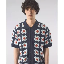 Men's Timperley Short-Sleeve Patterned Shirt