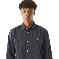 Men's Tonal Paisley Long-Sleeve Patterned Shirt