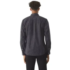 Men's Tonal Paisley Long-Sleeve Patterned Shirt