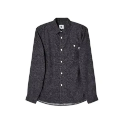Men's Tonal Paisley Long-Sleeve Patterned Shirt