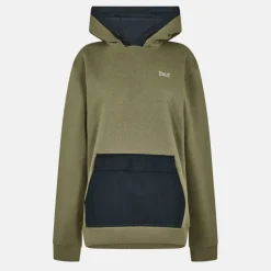 Men's Utility Contrast Panel Cotton Long Sleeve Hoodie