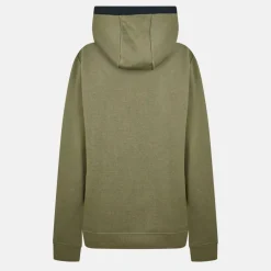 Men's Utility Contrast Panel Cotton Long Sleeve Hoodie