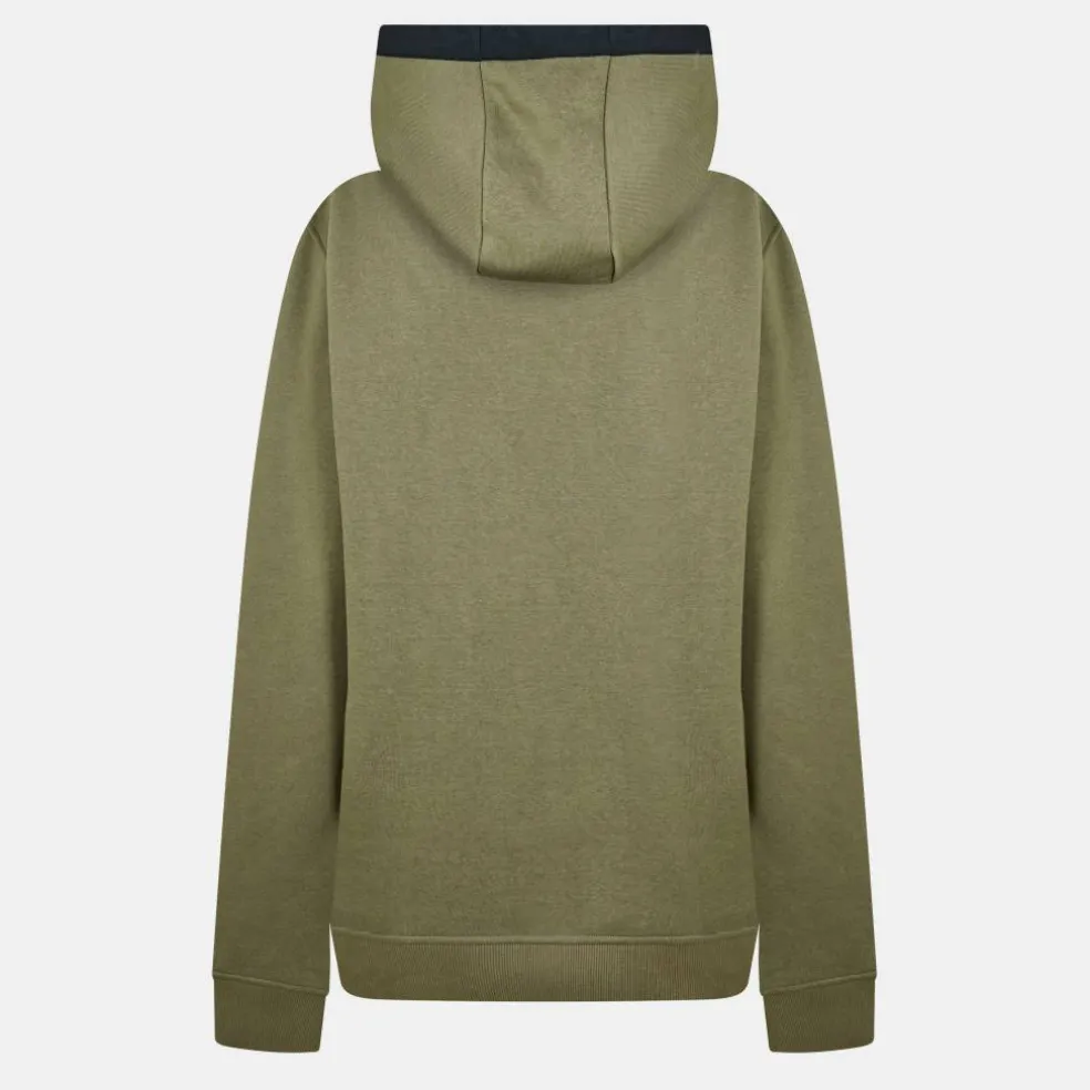 Men's Utility Contrast Panel Cotton Long Sleeve Hoodie