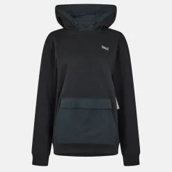 Men's Utility Contrast Panel Cotton Long Sleeve Hoodie