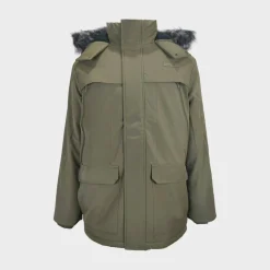Men's Water Resistant Wind Resistant Faux Fur Hooded Parka