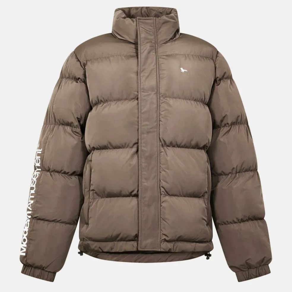 Men's Weather-Resistant Medium Puffer Jacket