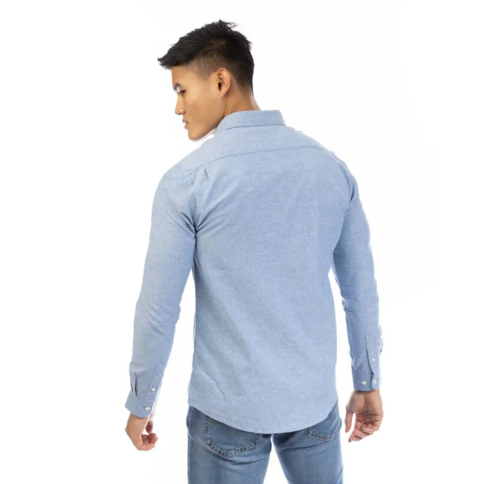 Men's W Edward Long Sleeve Plain Shirt