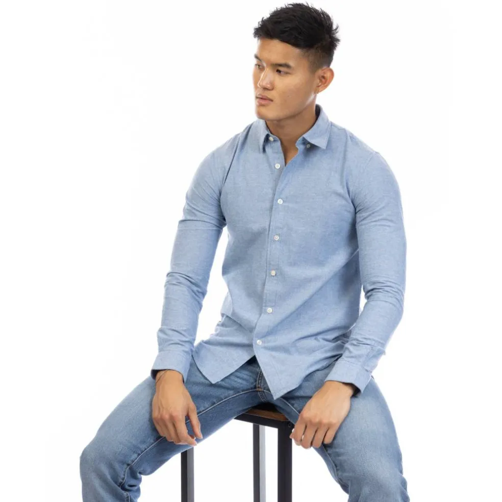 Men's W Edward Long Sleeve Plain Shirt