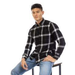 Men's W Haslam Long Sleeve Plain Shirt