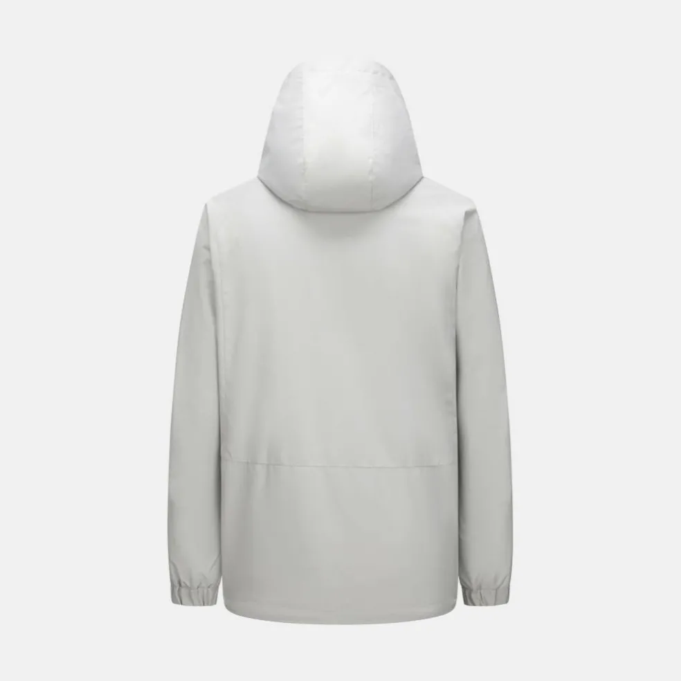Men's Windproof Full Zip Hooded Rain Anorak
