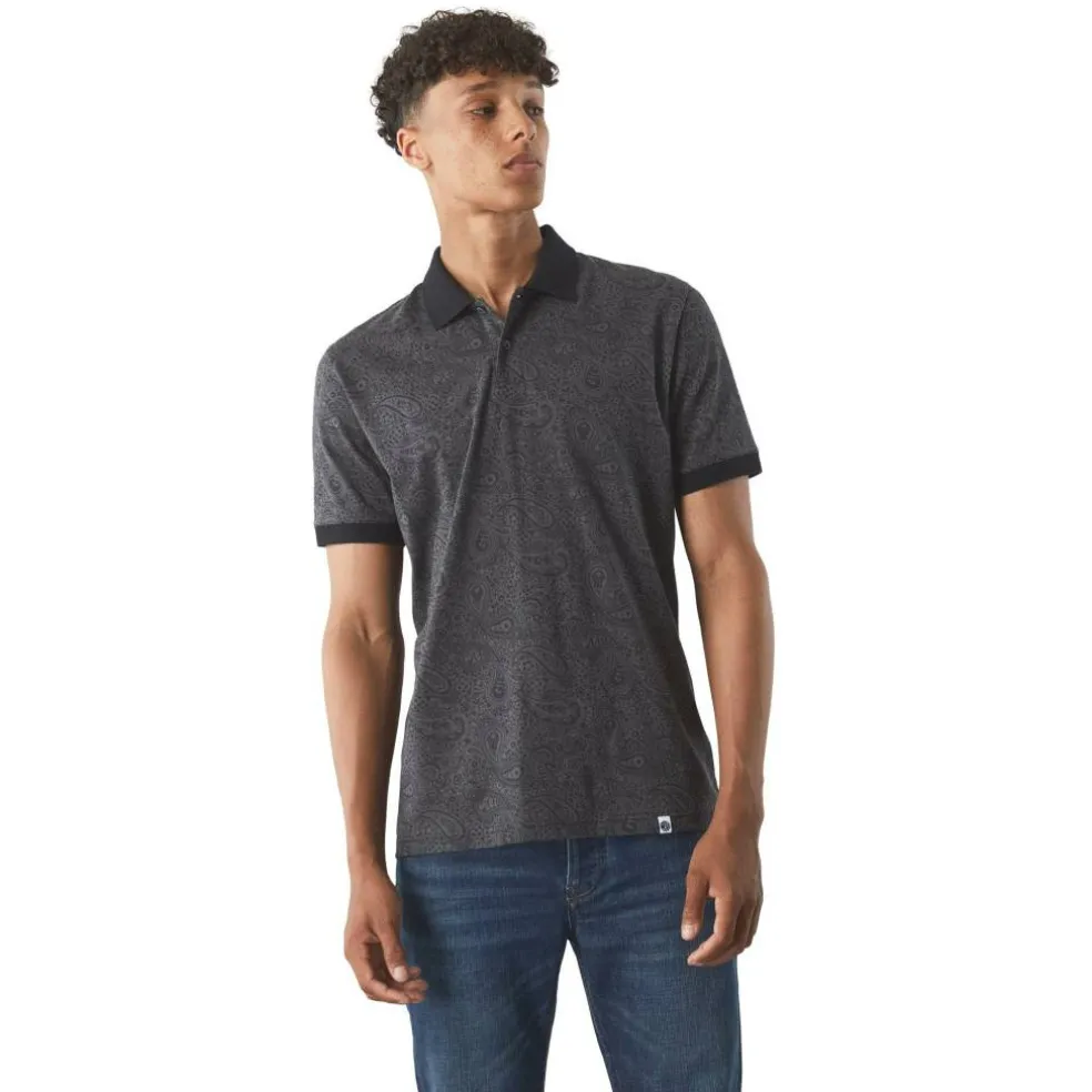 Men's Wonderwall Paisley Short-Sleeve Polo Shirt