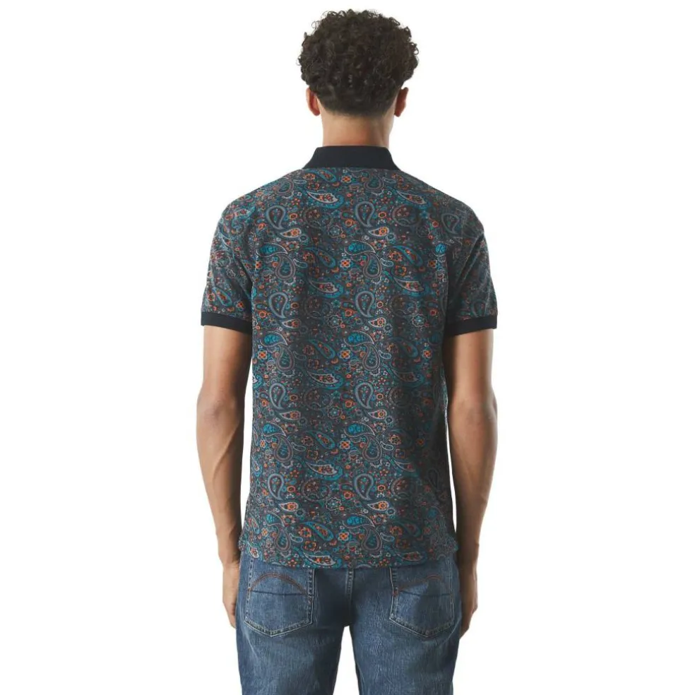 Men's Wonderwall Paisley Short-Sleeve Polo Shirt