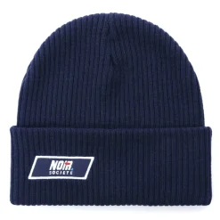 Men's Woven Patch Ribbed Knit Beanie