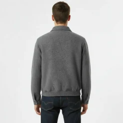 Men's York Wool Long Sleeve Bomber Jacket