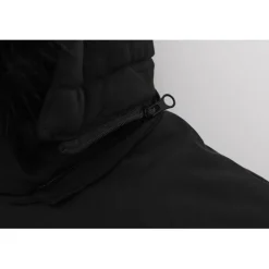 Men's 2 Zip Bubble Faux Fur Trim Fleece Lined Short Puffer Jacket