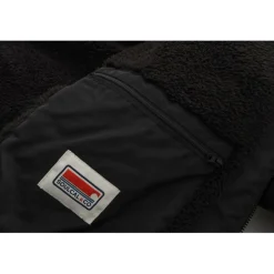Men's 2 Zip Bubble Faux Fur Trim Fleece Lined Short Puffer Jacket