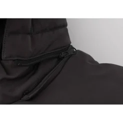 Men's 2 Zip Bubble Faux Fur Trim Fleece Lined Short Puffer Jacket