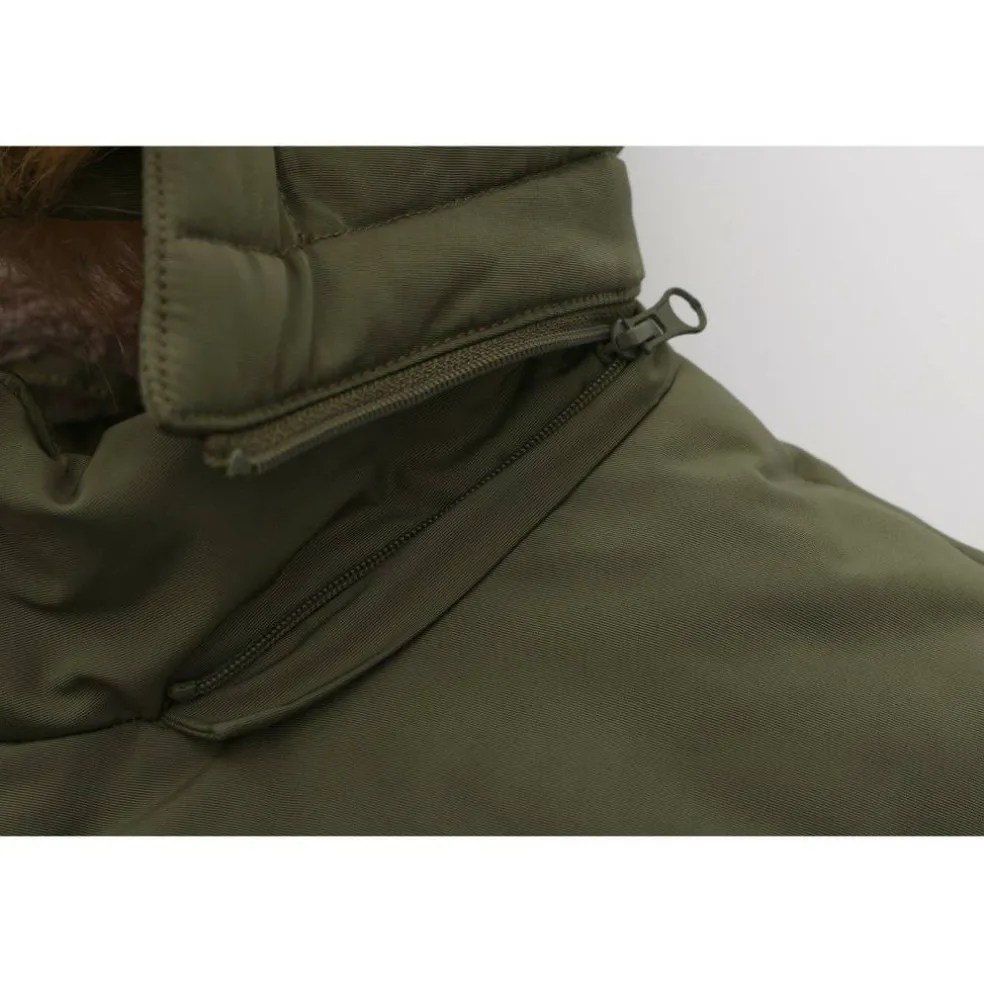 Men's 2 Zip Bubble Faux Fur Trim Fleece Lined Short Puffer Jacket