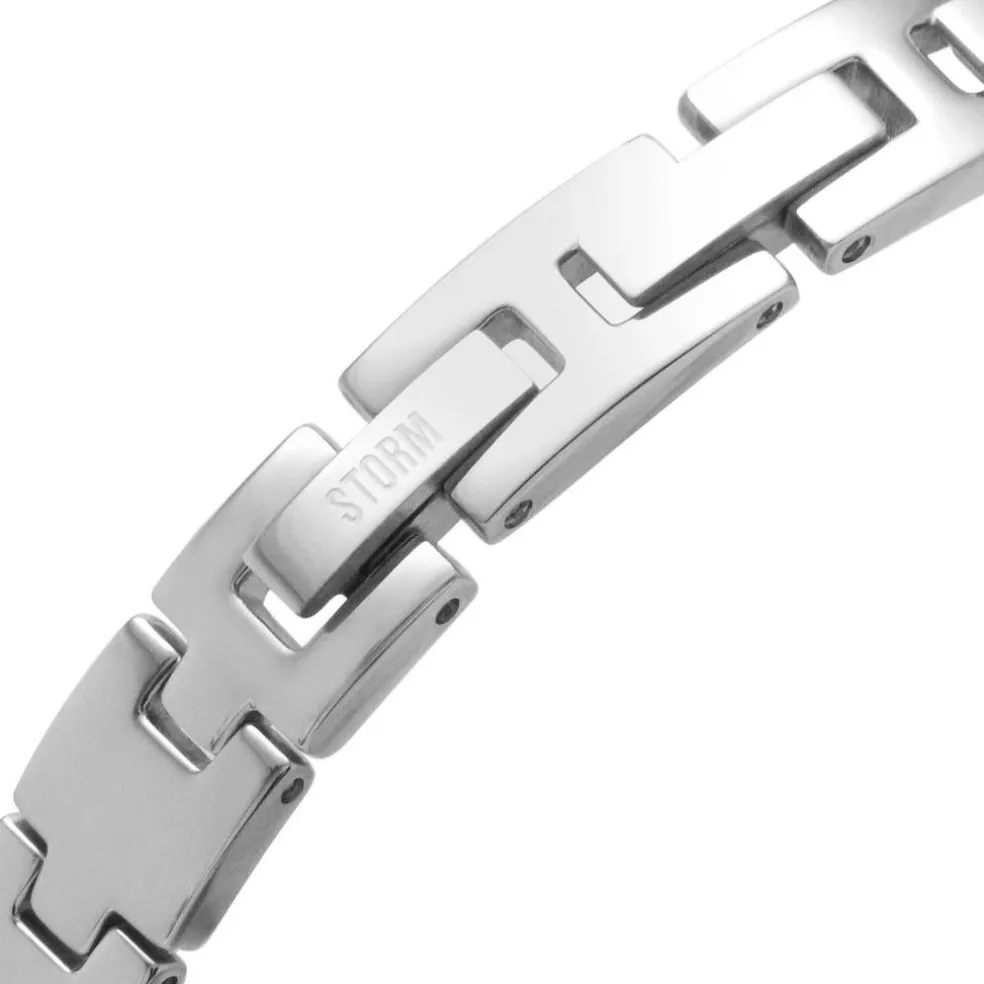 Mera Silver Impatiens Pink Stainless Steel Watch