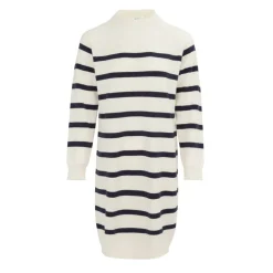 Mock Neck Long Sleeve Knitted Jumper Dress