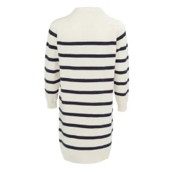 Mock Neck Long Sleeve Knitted Jumper Dress