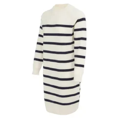 Mock Neck Long Sleeve Knitted Jumper Dress