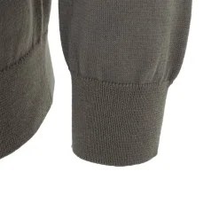Mock V Neck Knitted Sweater Men