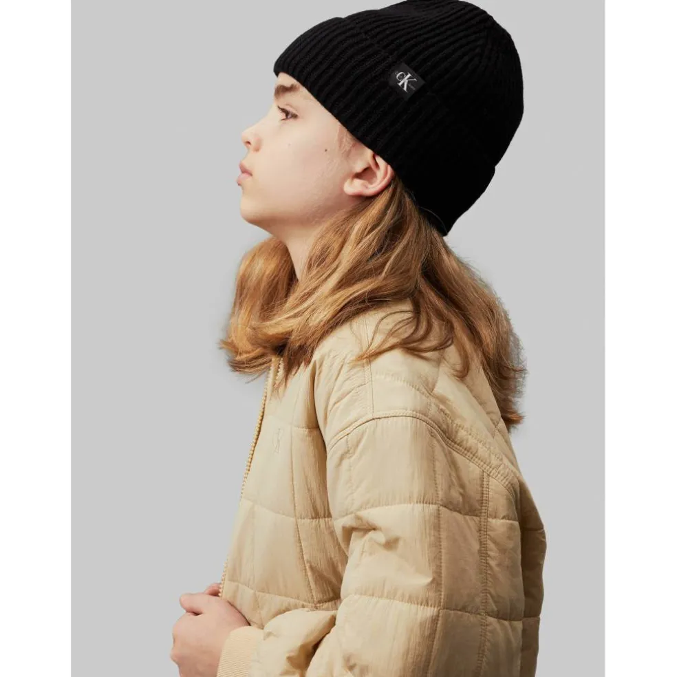 Monogram Rib Beanie