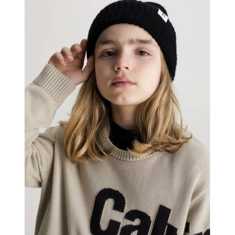 Monogram Rib Beanie