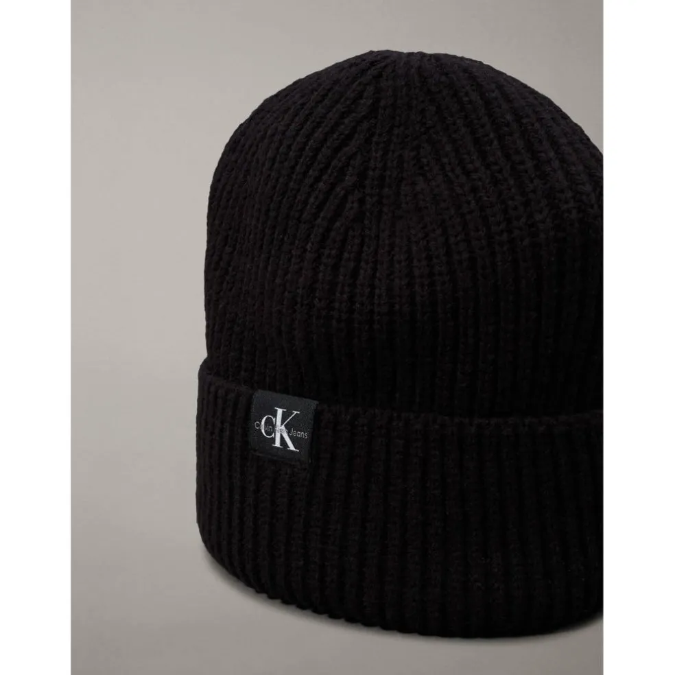 Monogram Rib Beanie