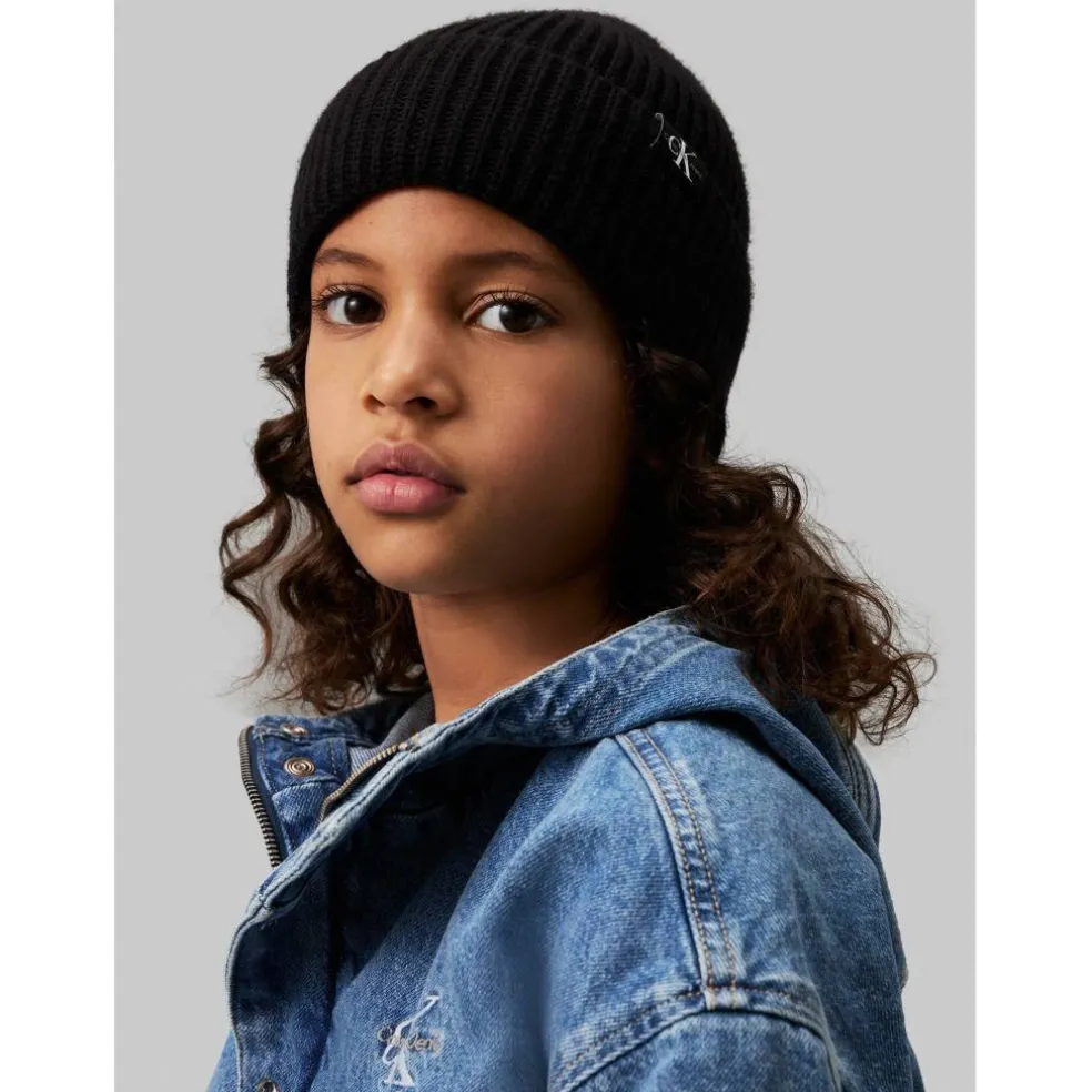 Monogram Rib Beanie