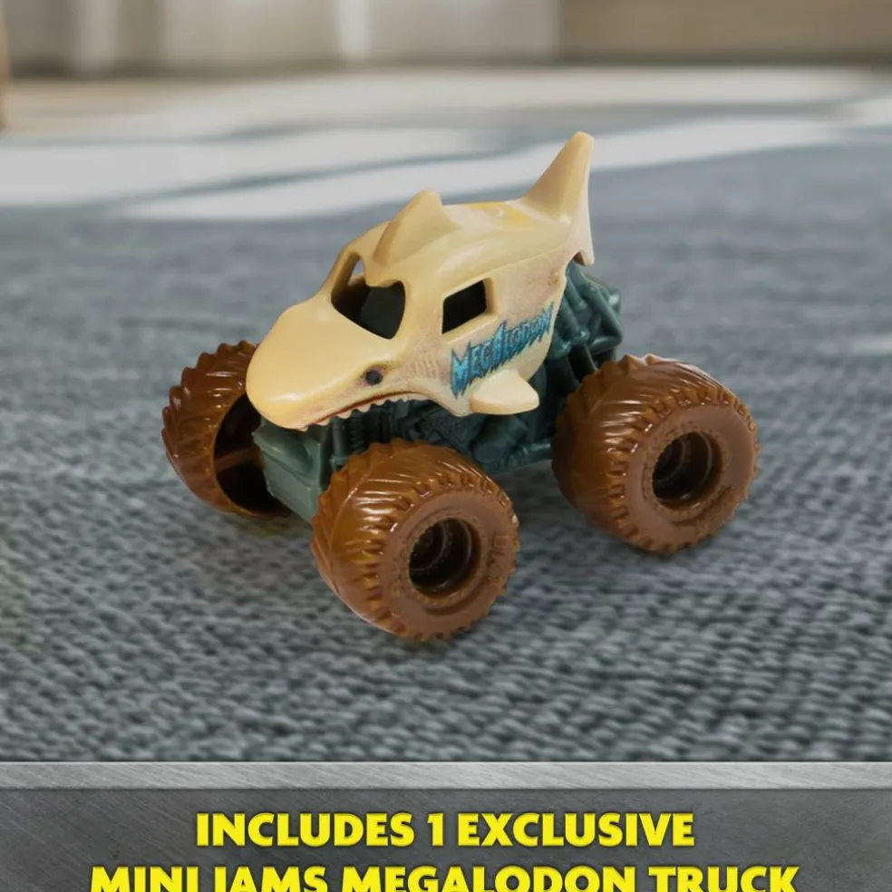 Monster Jam Minis Megalodon Mad Hog Chomper Truck Set