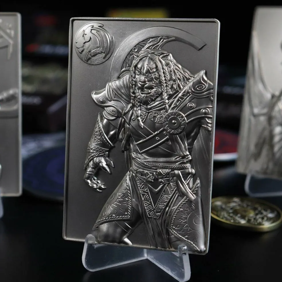 MTG Silver Plated Ajani Goldmane Metal Collectible