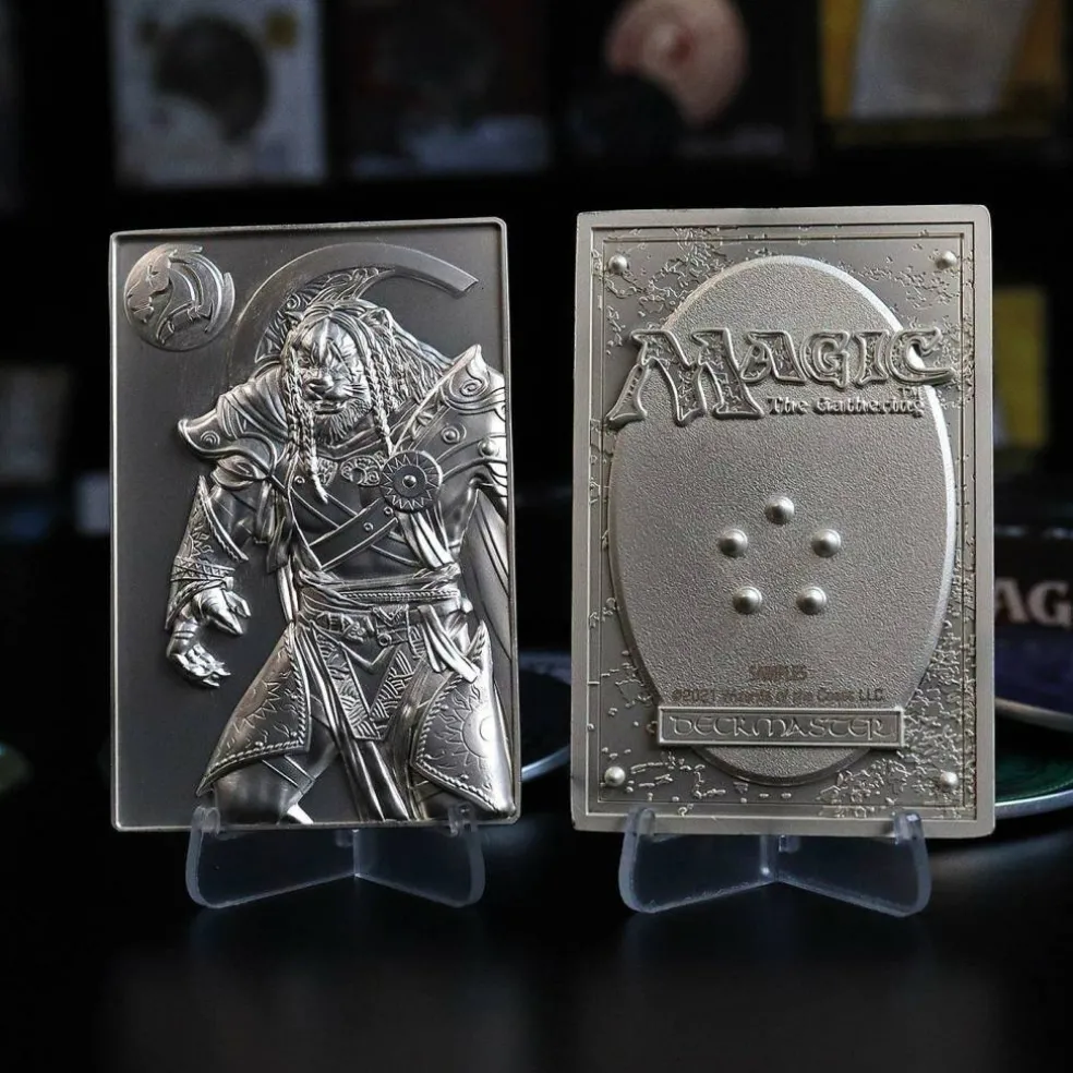 MTG Silver Plated Ajani Goldmane Metal Collectible